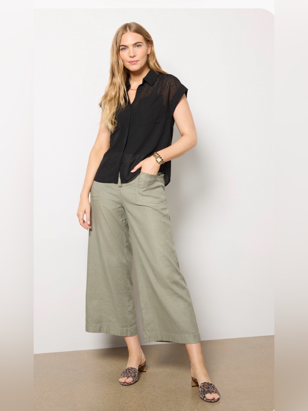 Worn once Evereve Pippa sheer top